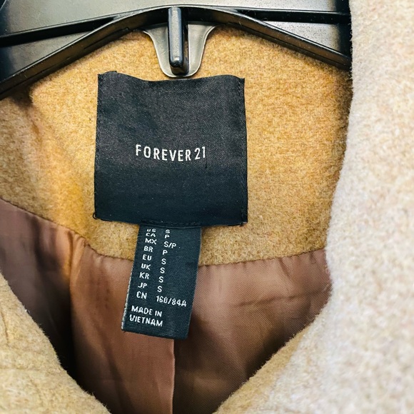 Super Warm Camel Wool Blend Toggle/Duffel Coat - Picture 5 of 5